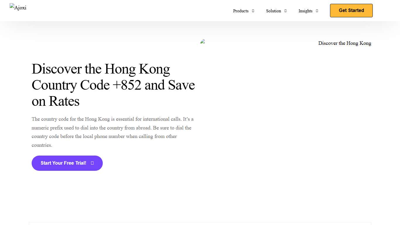 Hong Kong Country Code +852: Learn to Call & Save on International Rates